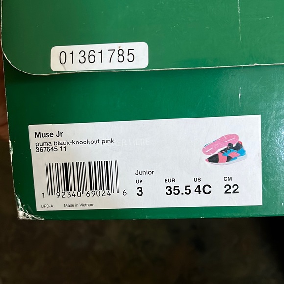 Puma Muse Sneakers Jr - Kid Size 4 - Picture 4 of 5